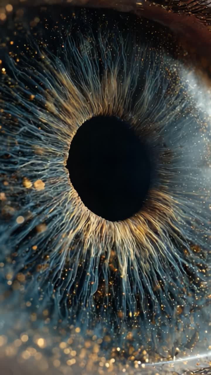A Mesmerizing Close-Up of a Human Eye, Capturing the Intricate Patterns and Vibrant Colors Within the Iris, Showcasing the Beauty of Natural Detail and Complexity