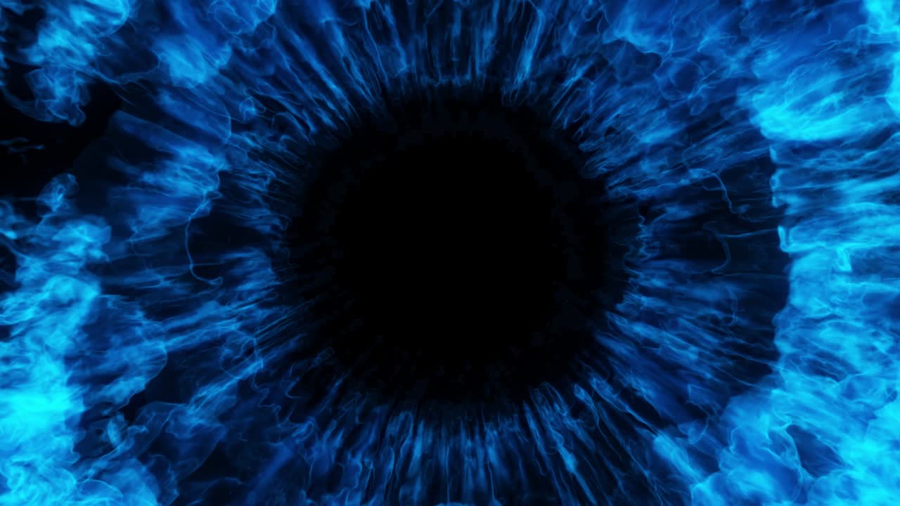 abstracto color ojo estallido, explosión de humo, niebla giratoria (niebla, humo). magia, poder, electricidad, energía, tecnología, átomo nuclear, gotas de agua. efecto de onda de choque. representación 3d