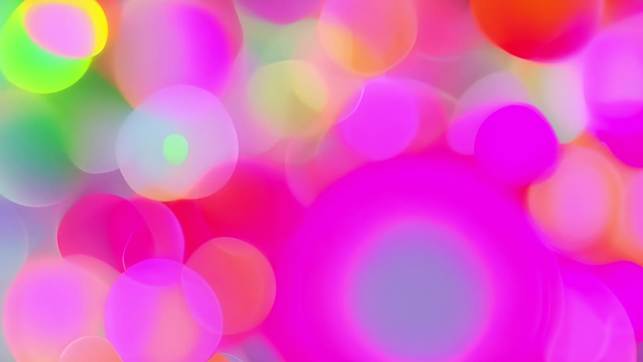 Vibrant Abstract Bokeh Background with Colorful Circles