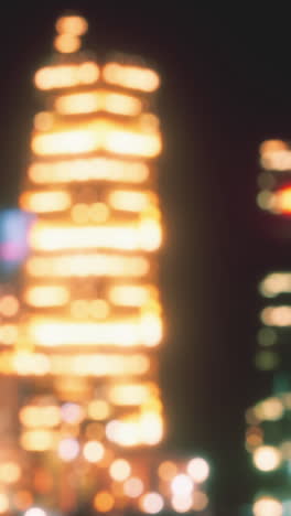 blurred lights of a city at night