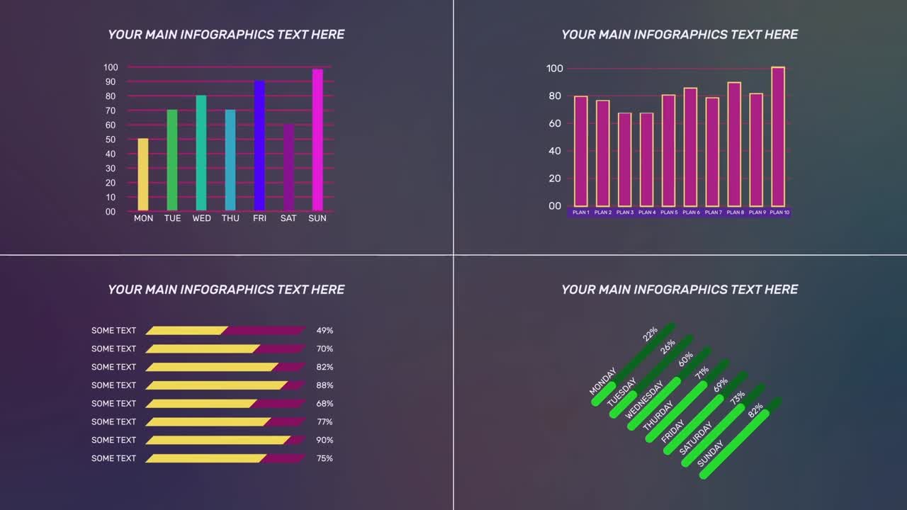 Infographic Data Charts and Graphs