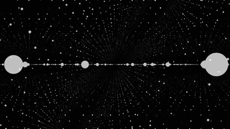fondo abstracto de puntos y líneas en blanco y negro
