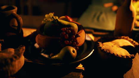 varied assortment of food and drinks displayed elegantly at a gathering