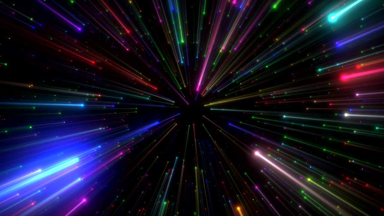 las partículas de luz del espacio