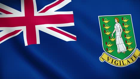 4k national animated sign of virgin islands (british), animated virgin islands (british) flag, virgin islands (british) flag waving, the national flag of virgin islands (british) animated.