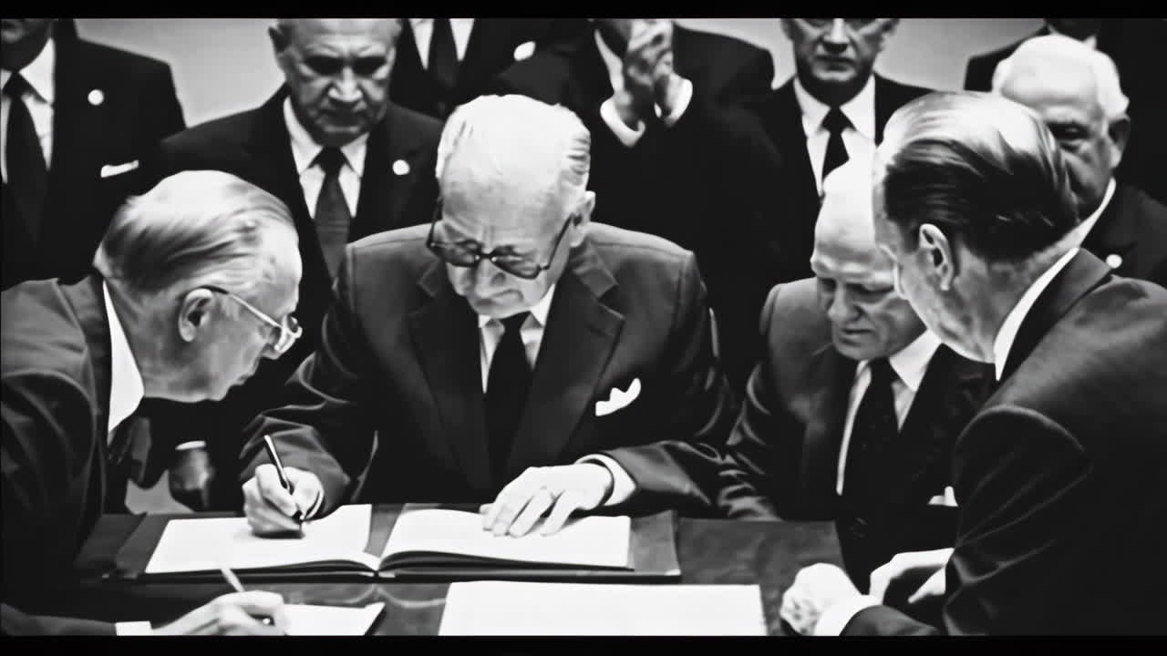 United Nations Meeting and Agreement Signing