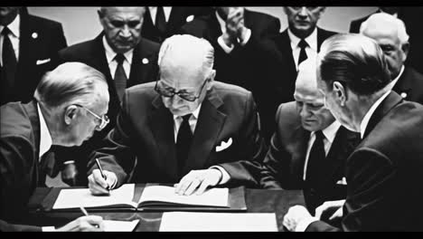 united nations meeting and agreement signing