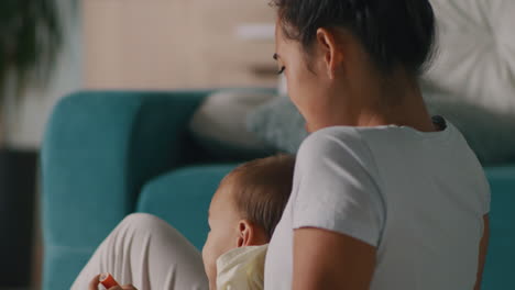 mother and baby playtime and self-care