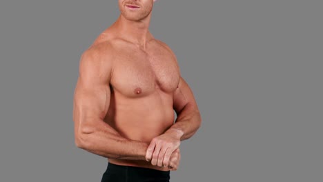 Muscular-man-flexing-his-muscles-