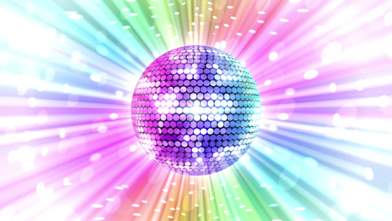 bola de espejo disco luces club de baile fiesta brillo de fondo