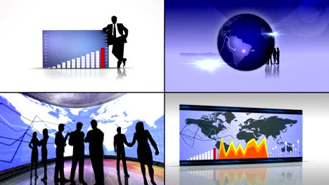 antecedentes comerciales, tierra y gráficos, animación, renderización, bucle