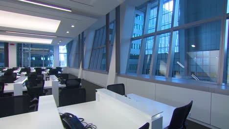 an empty office at the new nato headquarters is shown