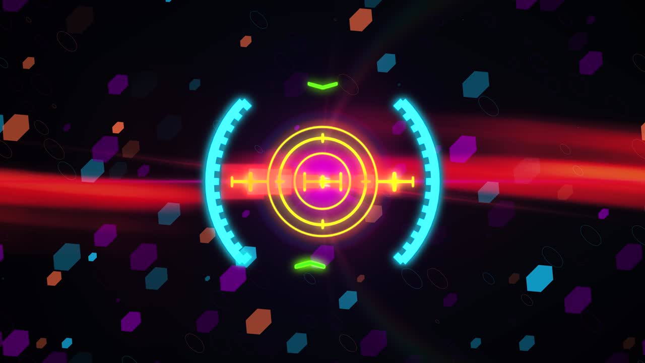 elemento di visione spaziale hud. motion graphics