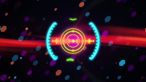 hud elemento de visión de espacio. gráficos de movimiento