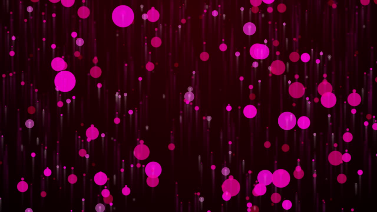 4k Rising Particle and pink ball Loop Background