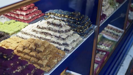 assorted turkish delight and sweets display
