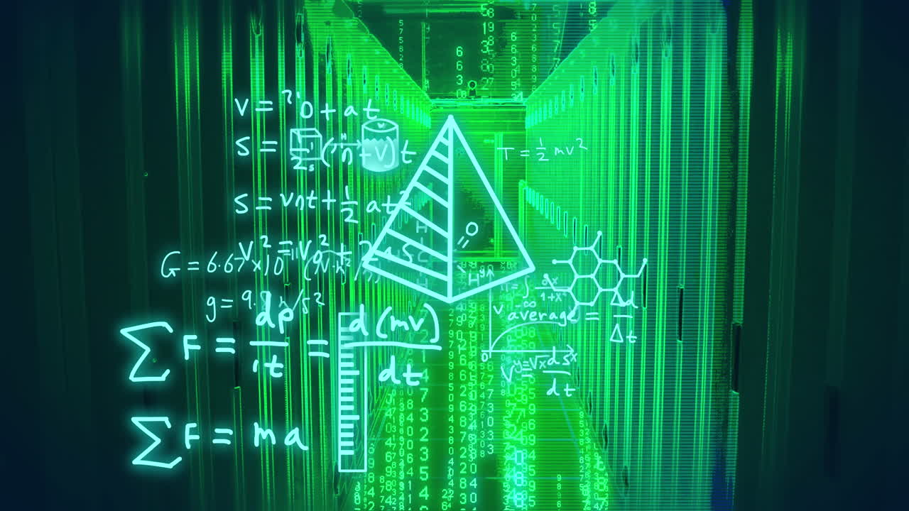 컴퓨터 서버의 애니메이션, 과학 및 수학적 데이터 처리