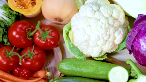 a vibrant display of assorted fresh vegetables