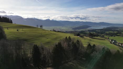 ricken st. gallen suiza colinas rodantes antenas de las montañas