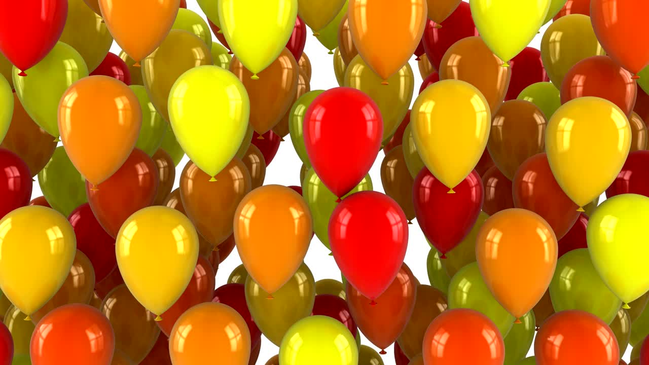 los globos que vuelan hacia arriba