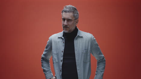 portrait of a man in a studio setting