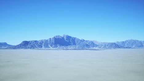 mountain range in a desert landscape