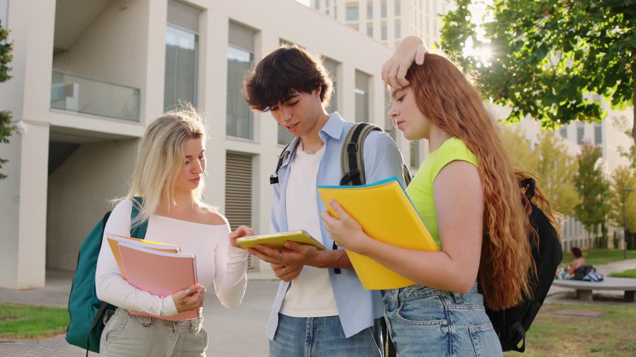 Students on a College Campus
