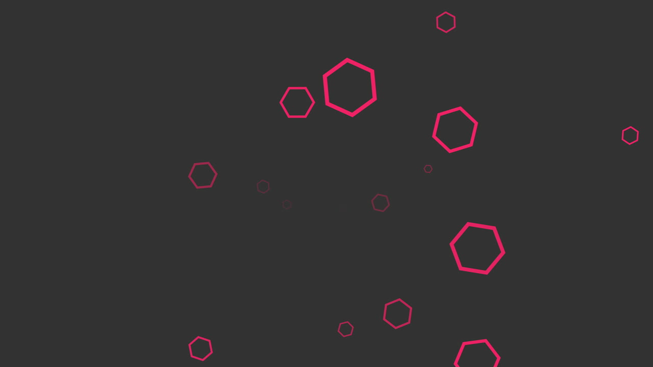 movimiento y mosca pequeños hexágonos rojos geométricos