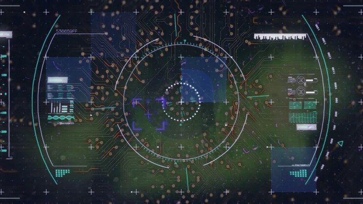 Animation of scope scanning and data processing