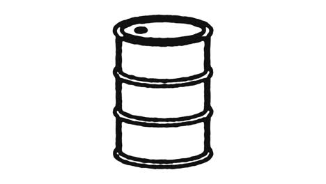 imágenes de animación de iconos de petróleo crudo y canal alfa