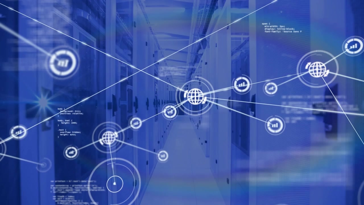 Digital Network Connections Over Server Room Infrastructure