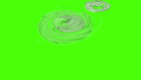 un mapa del tiempo rastrea un huracán en la pantalla verde