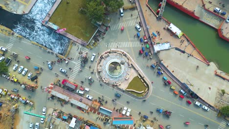 Ayodhya-Drohnenansicht-Shri-Ram-Mandir,-Shri-Hanuman-Garhi-Mandir,-Lata-Mangeshkar-Chowk-Und-Ram-Ki-Paidi-Ghats