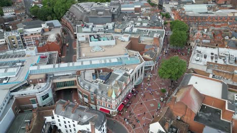 Rising-Drone-Aerial-Reading-town-centre-Berkshire-UK