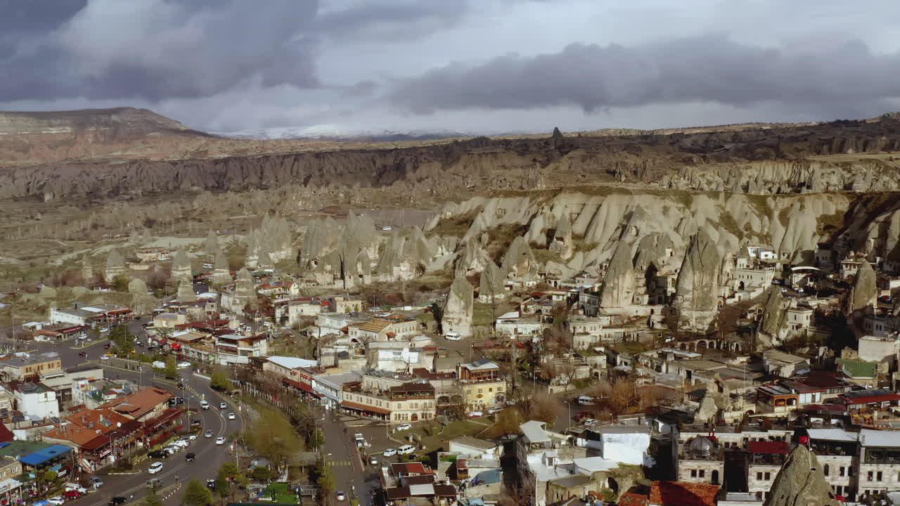 una vista aérea de capadocia, turquía