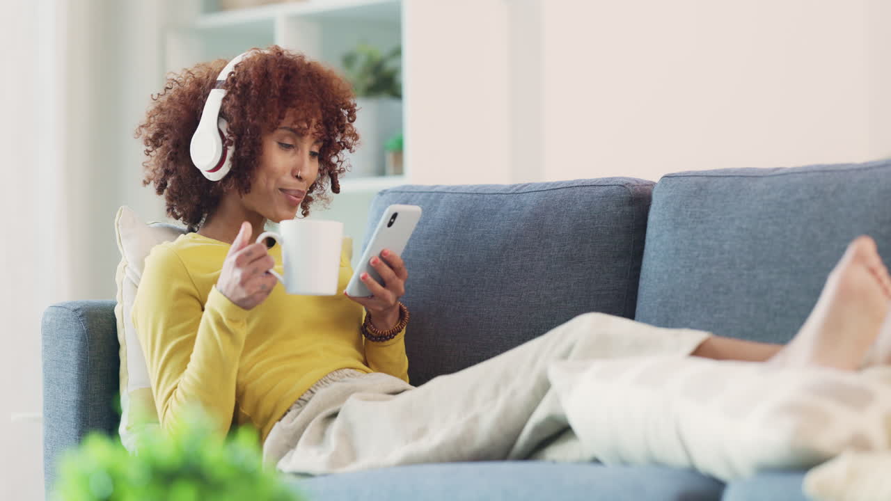 Woman using a phone to text with friends