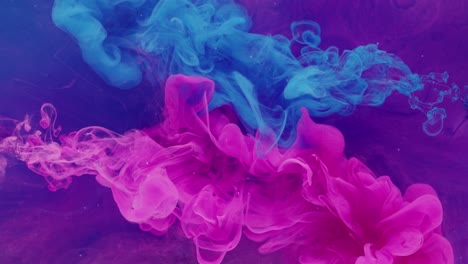 paint water drop color explosion neon pink blue