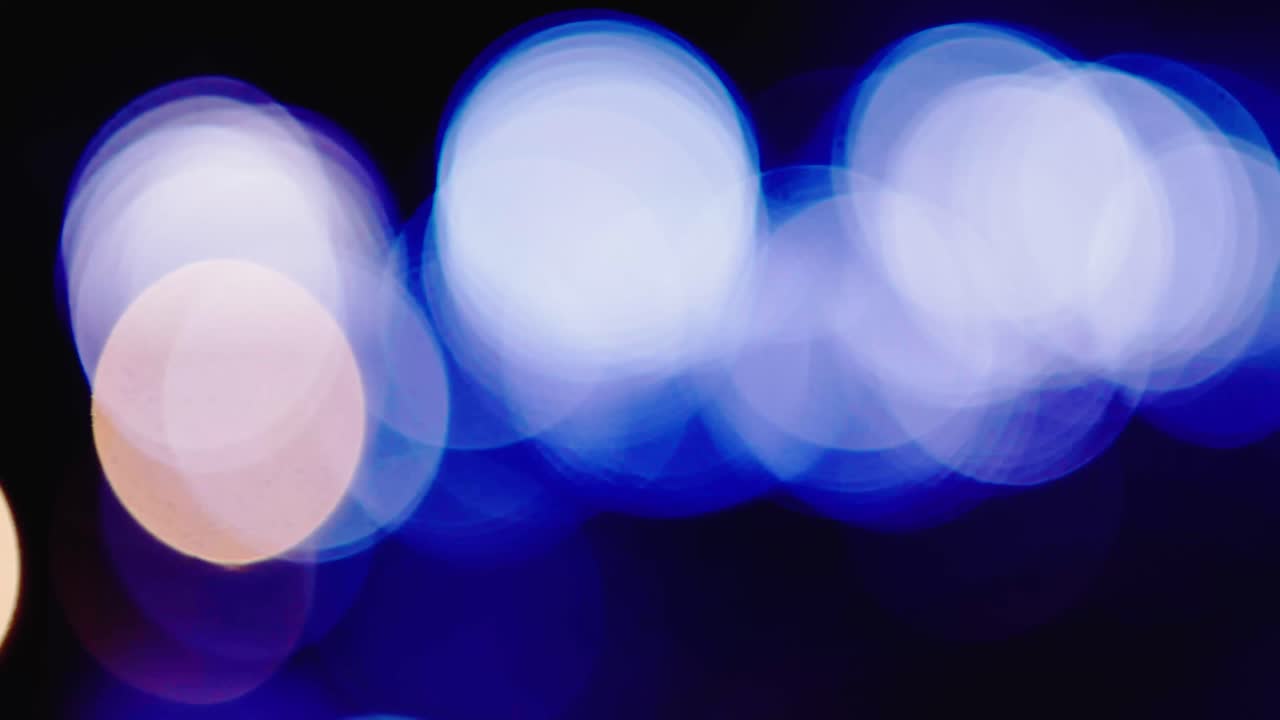 밤에 놀이 공원 bokeh 조명