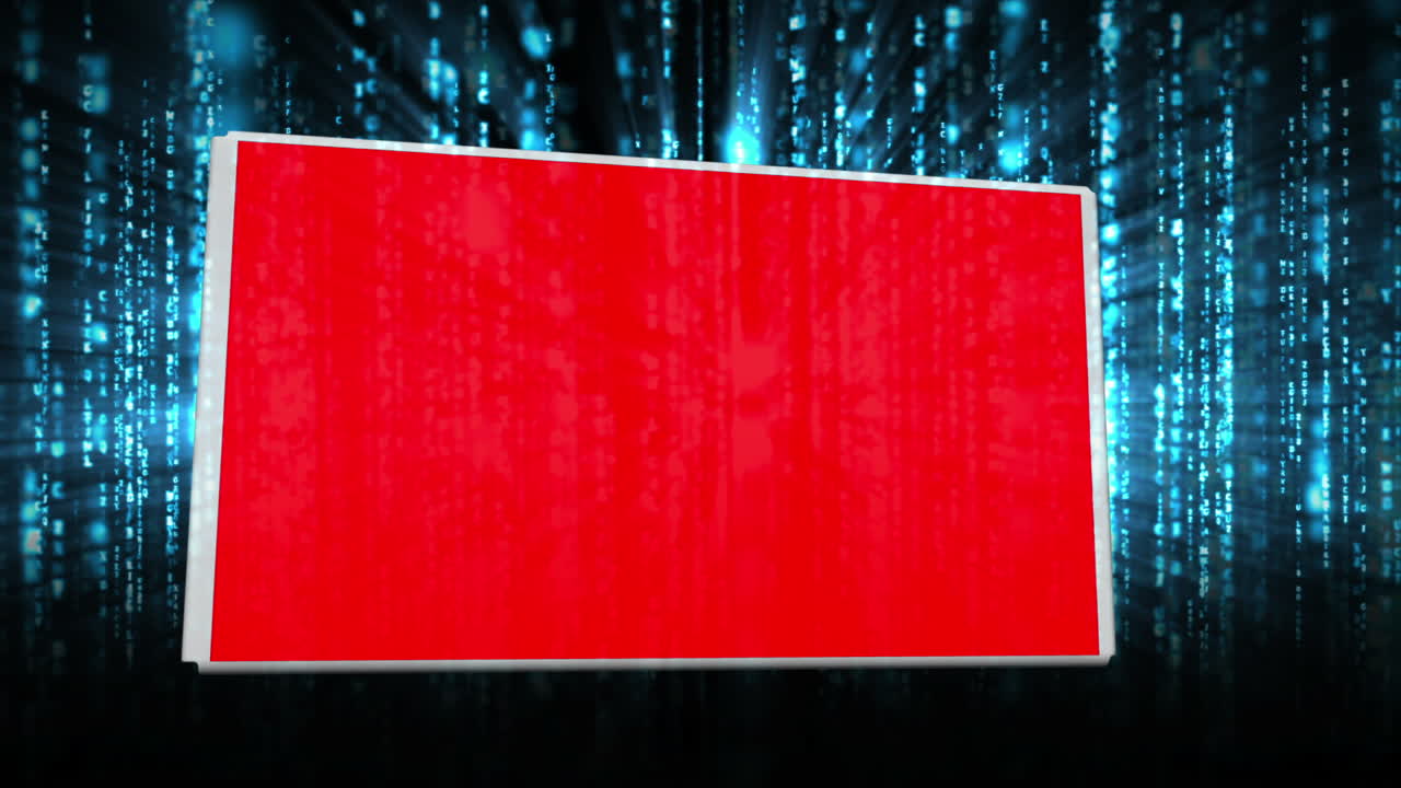 빨간색 크로마 키를 드러내기 위해 봉투를 열기