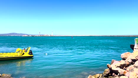 wide-view-of-Ilha-do-Farol-,-in-Algarve-Tourism-Destination-Region,-in-Portugal-south-coast