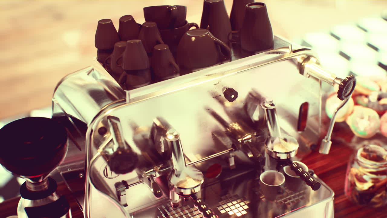 кофемашина в офисе на чердаке