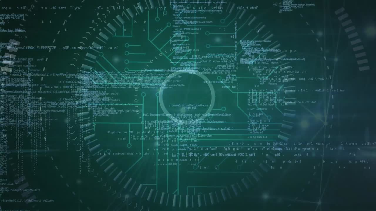 Animation of scope scanning with network of connections
