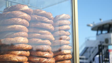 stacks of turkish simit