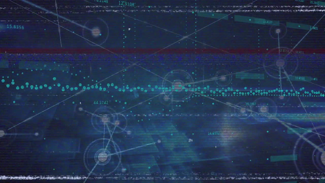 Animation of interference over data processing