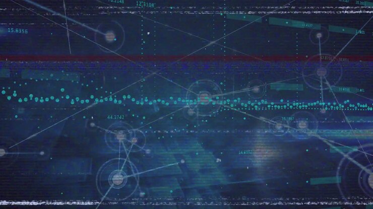 Animation of interference over data processing