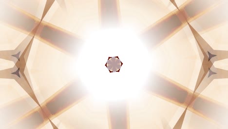 secuencia de patrones coloridos de un caleidoscopio. 4k efecto de movimiento abstractamente colorido del fondo gráfico. ilusión óptica. los objetos cambian de forma y tamaño al azar.