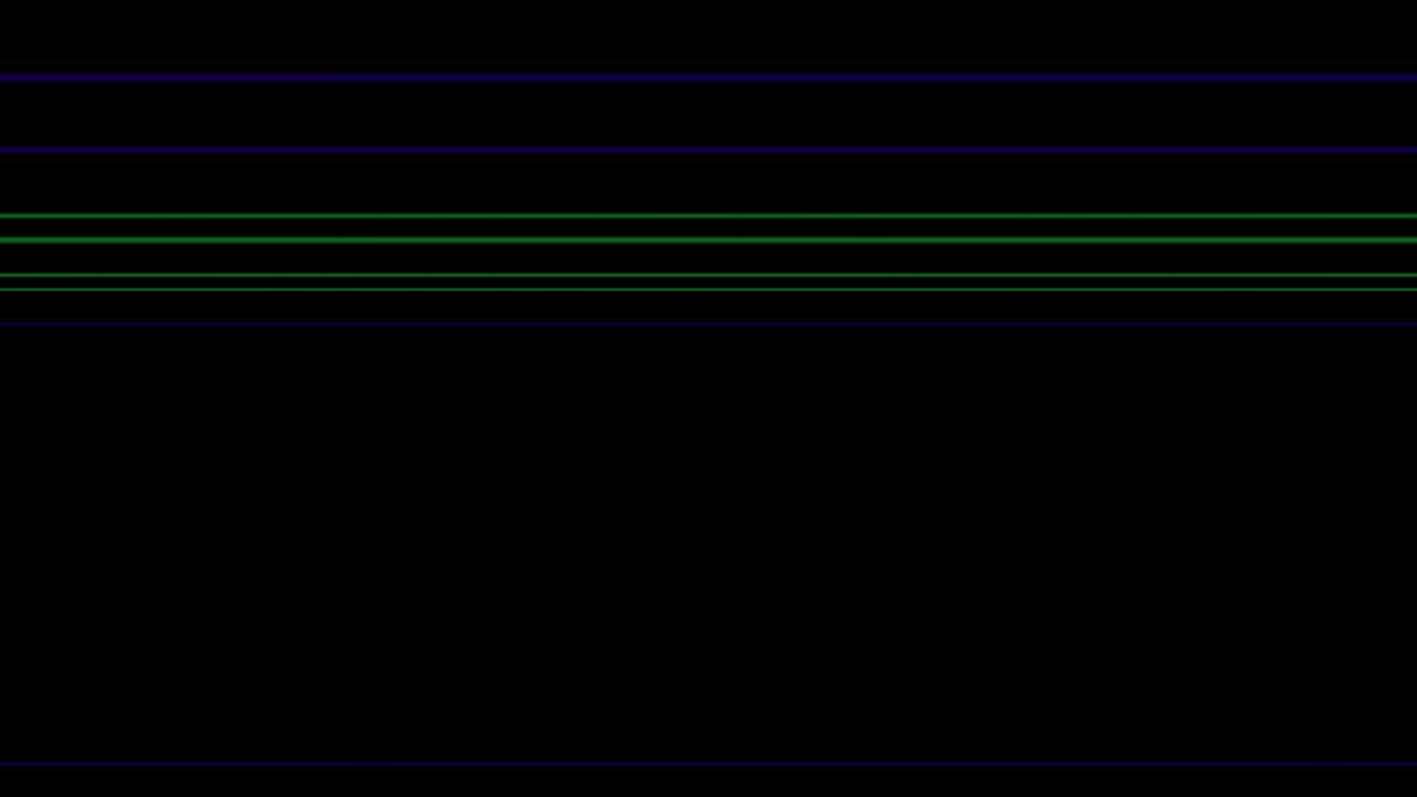 Abstract background Multicolored beam runs horizontally on a black background.