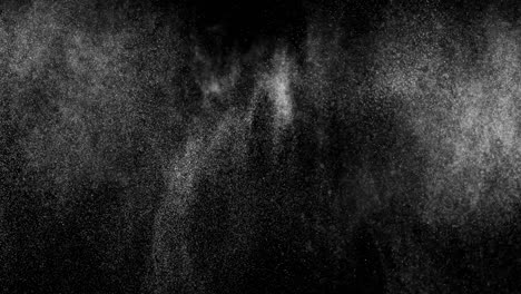 abstract digital animation white noise on black background.