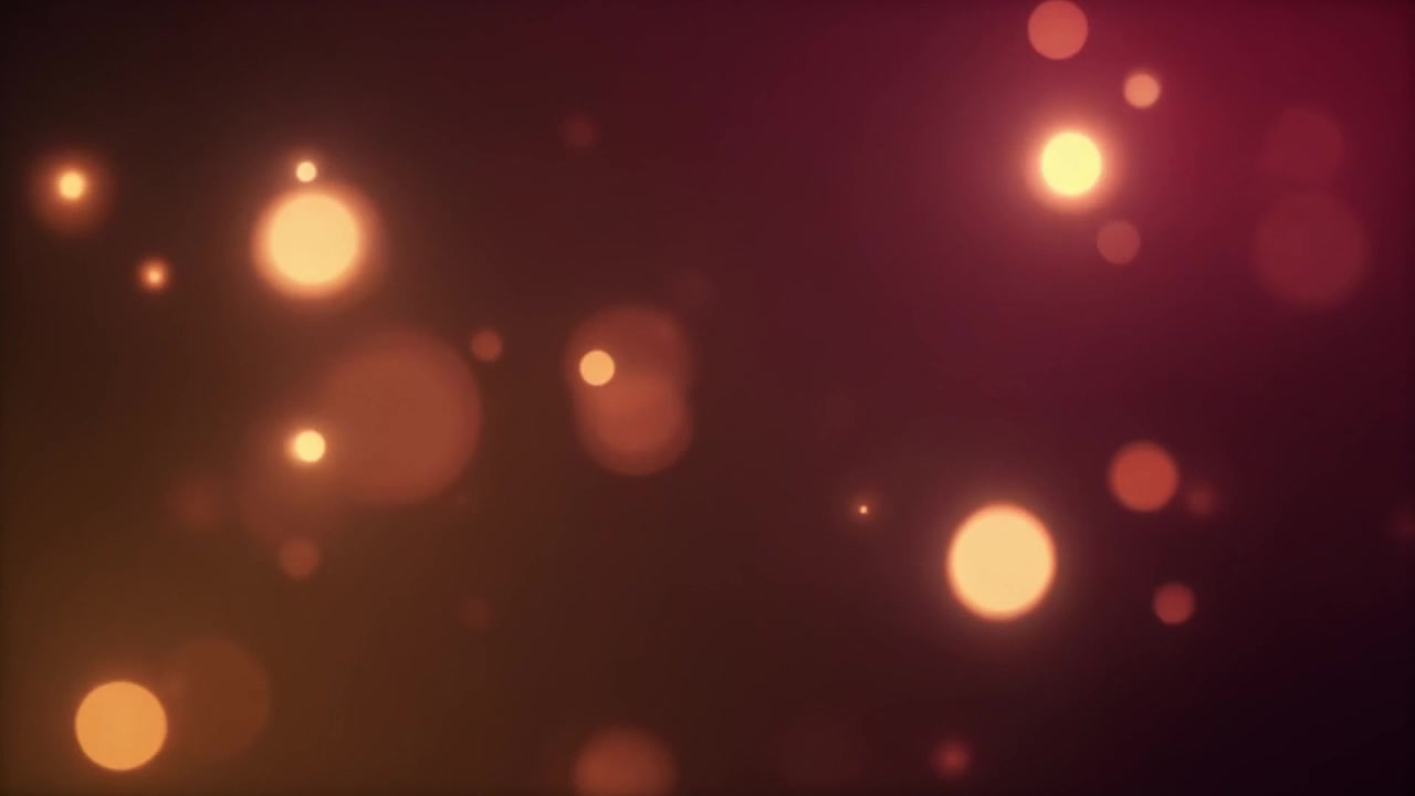 Abstract Background with Floating Golden Bokeh Particles