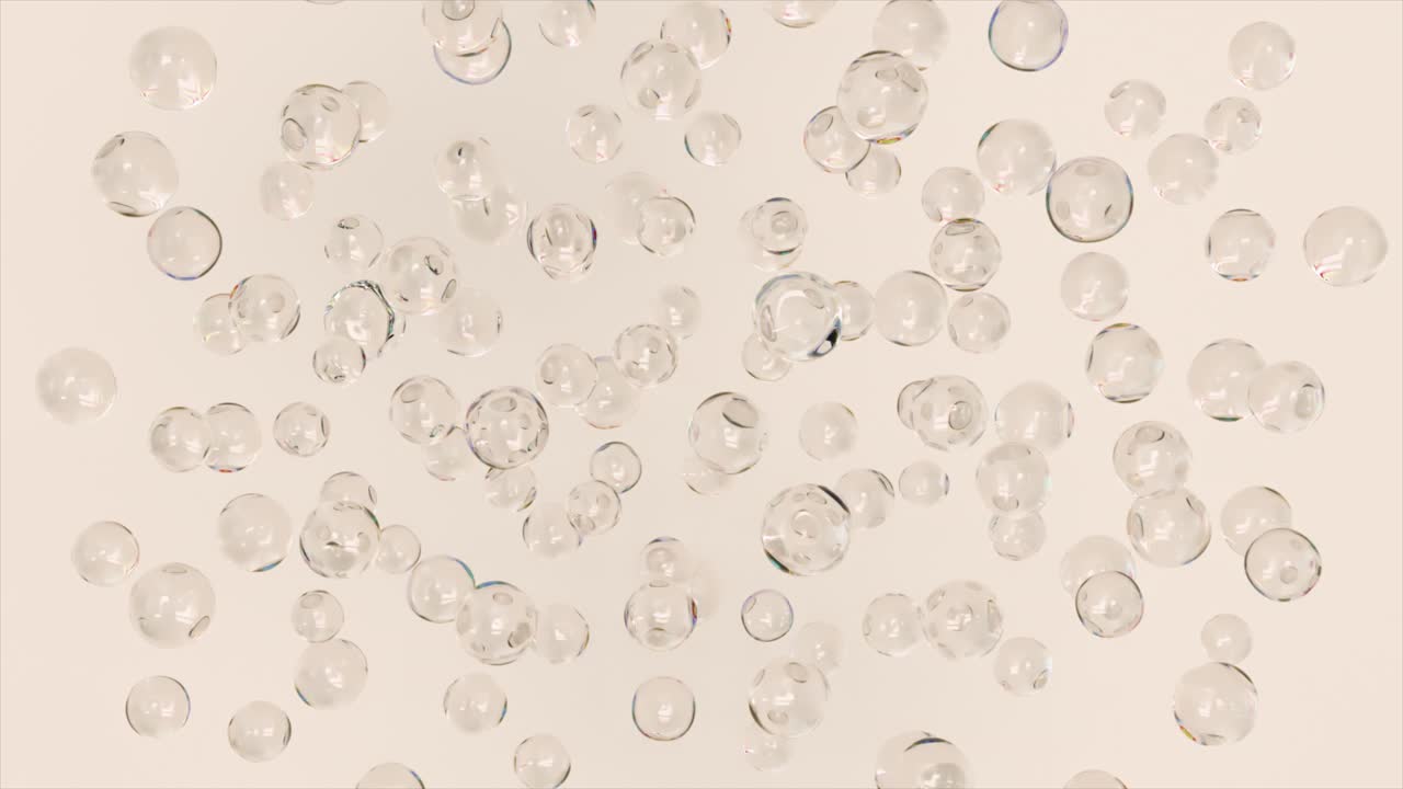 추상적인 유리 거품